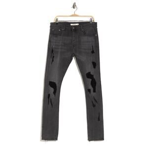 Strivers Row Tupelo Distressed Jeans Black Destroyed Knees